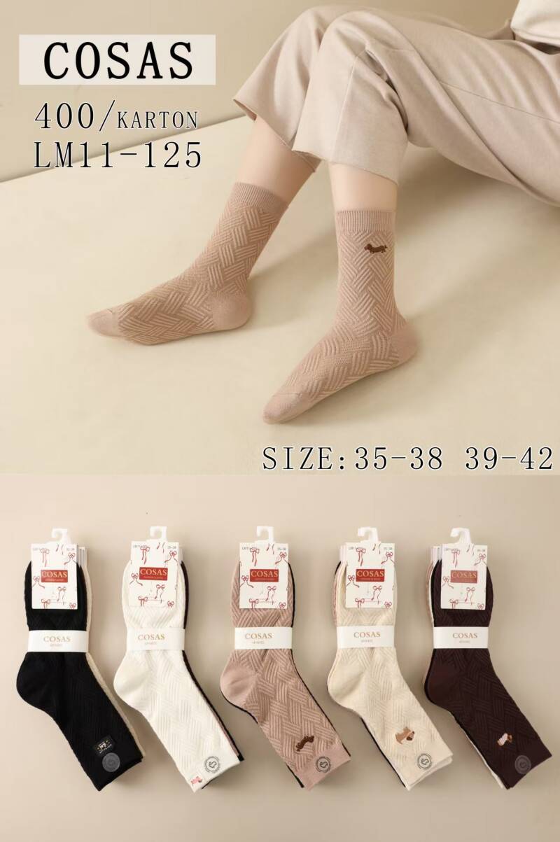 Skarpety damskie Roz 35-42, Mix kolor Paczka 40 szt